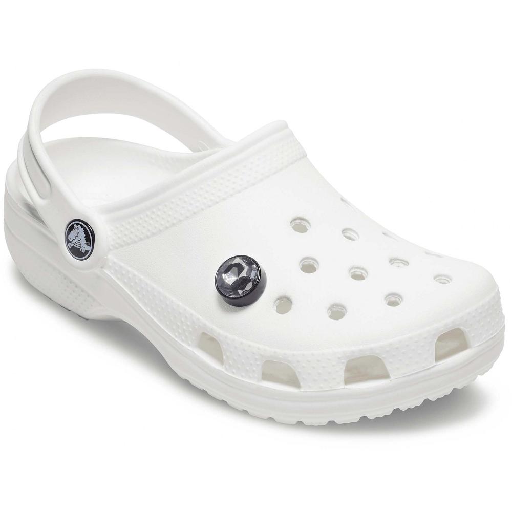 Clips Jibbitz Crocs Sparkly Grey Femme Multicolore | France 0263EBCX
